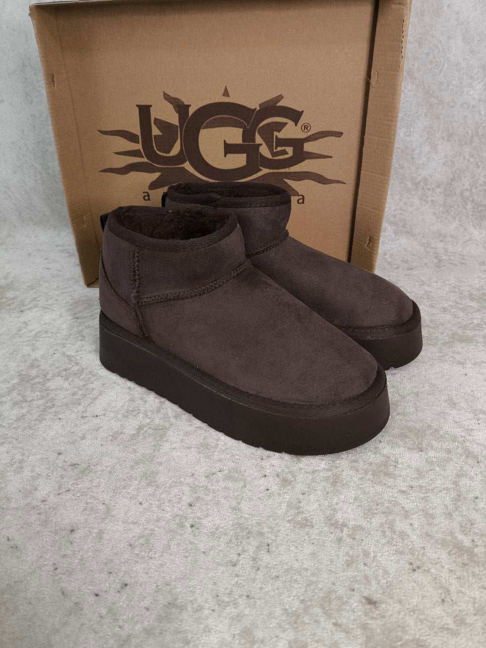 UGG Platform Acı Kahve Renk