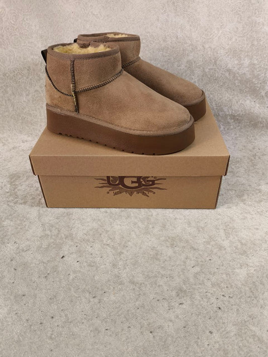 UGG Ultramini Platform Vizon Renk/Çorap Hediyeli
